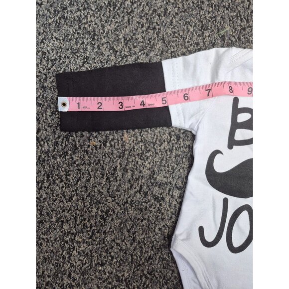 "Bon Jour" Newborn Moustache Baby 2 piece outfit Set Boy's - Picture 6 of 6